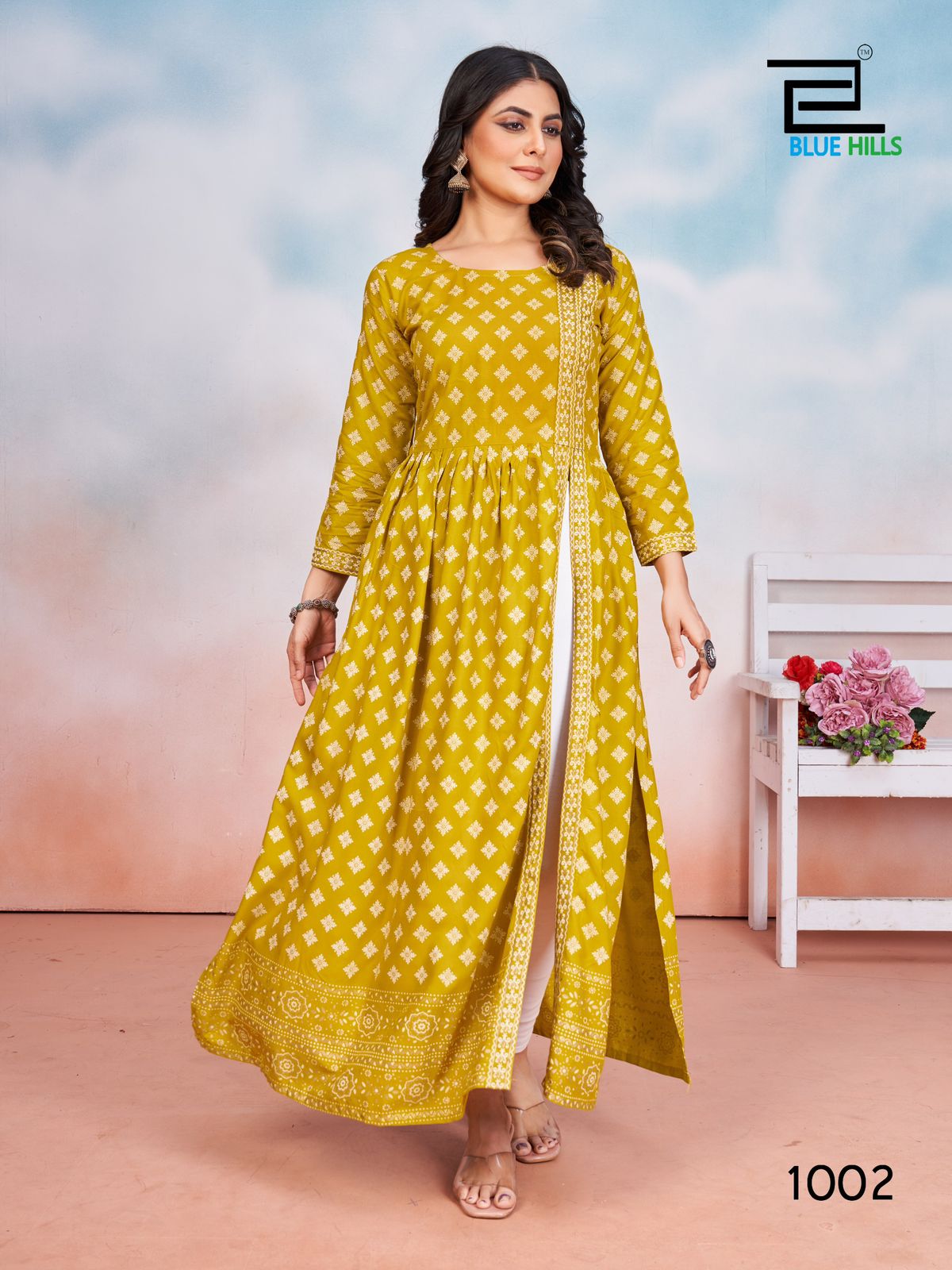 Tauba Tauba By Blue Hills Rayon Side Cut Designer Kurtis Wholesale Shop In Surat
